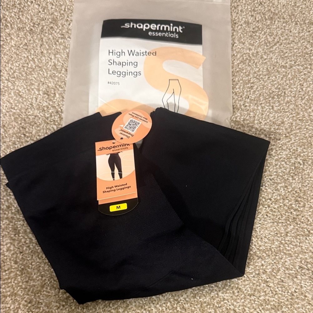 Shapermint Essentials High Waisted Shaping Leggings - Black NWT